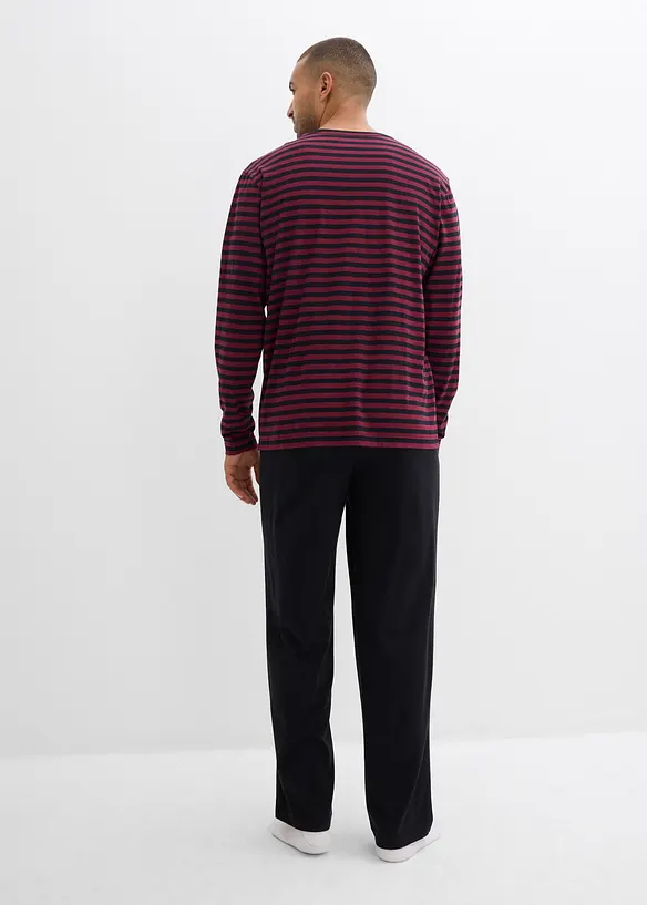 L&aring;ng&auml;rmad pyjamas i ren bomull, bonprix