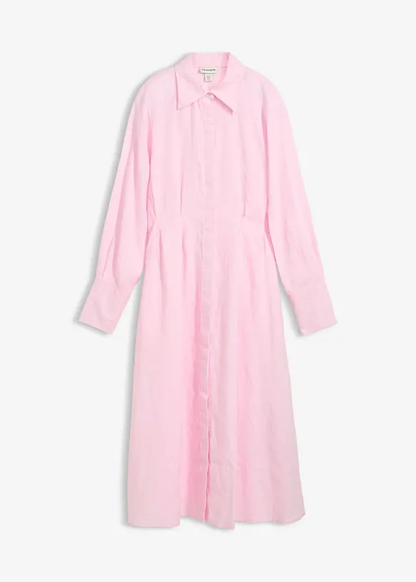 Skjortkl&auml;nning i rent linne, bonprix