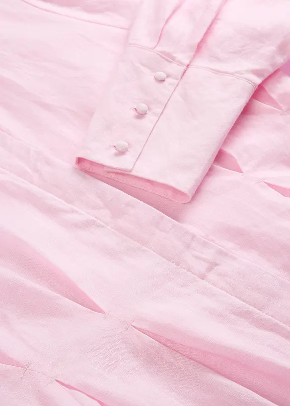 Skjortkl&auml;nning i rent linne, bonprix