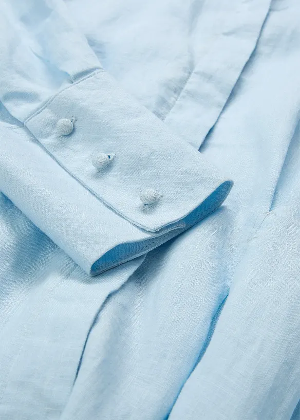 Skjortkl&auml;nning i rent linne, bonprix