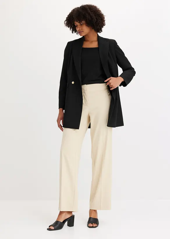 L&aring;ng kavaj med dekorativa knappar, bonprix