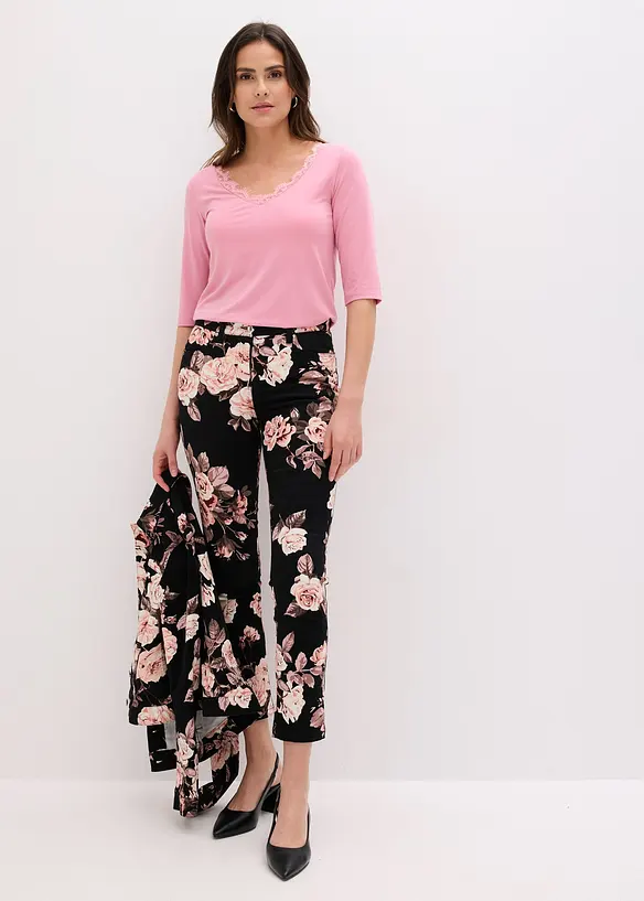 Topp med spets, bonprix