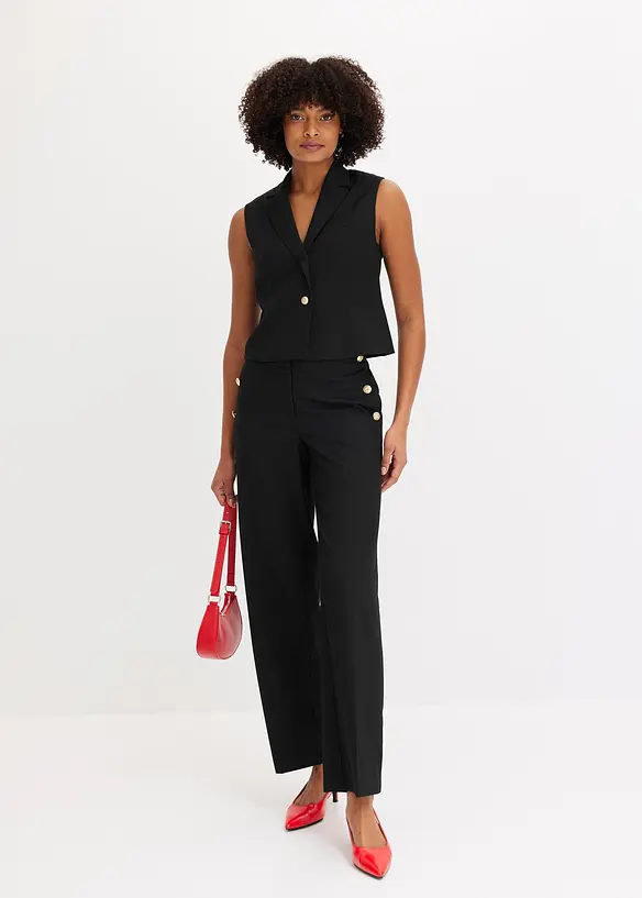 Marlenebyxa med dekorativa knappar, bonprix