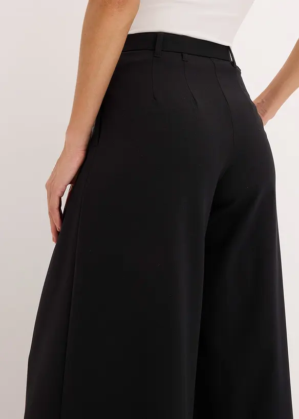 Byxa med gubbveck och sk&auml;rp (2 delar), bonprix