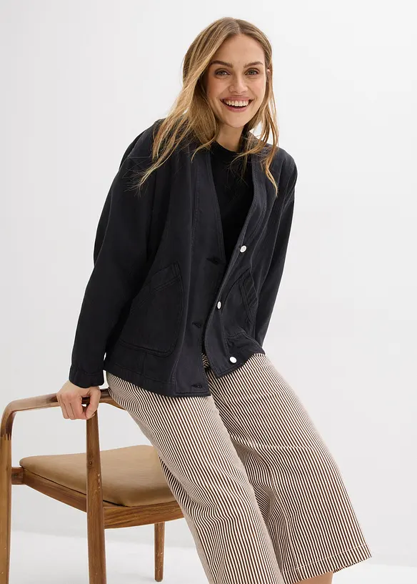 Twillbyxa med bekv&auml;m midja, bonprix