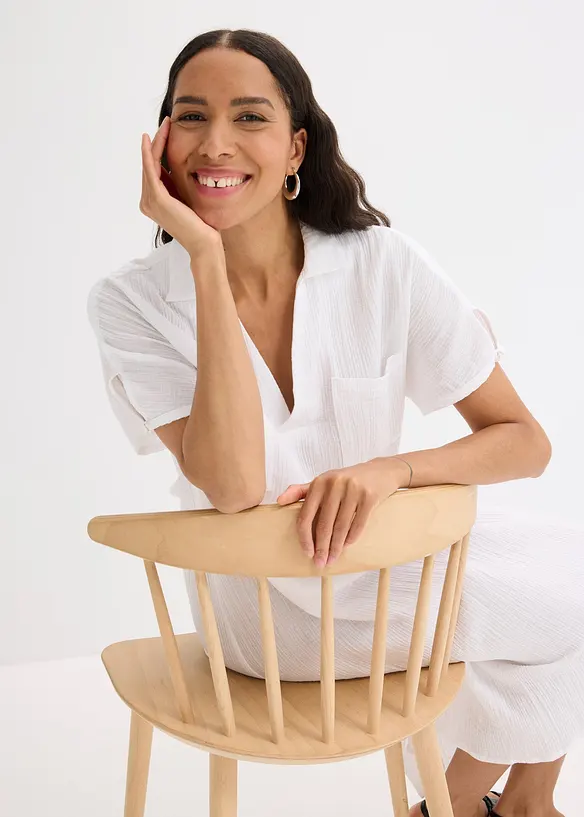 Kaftankl&auml;nning av mjuk muslin, bonprix