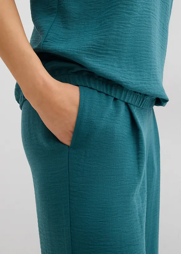 Oversizeblus med res&aring;r i nederkanten, bonprix