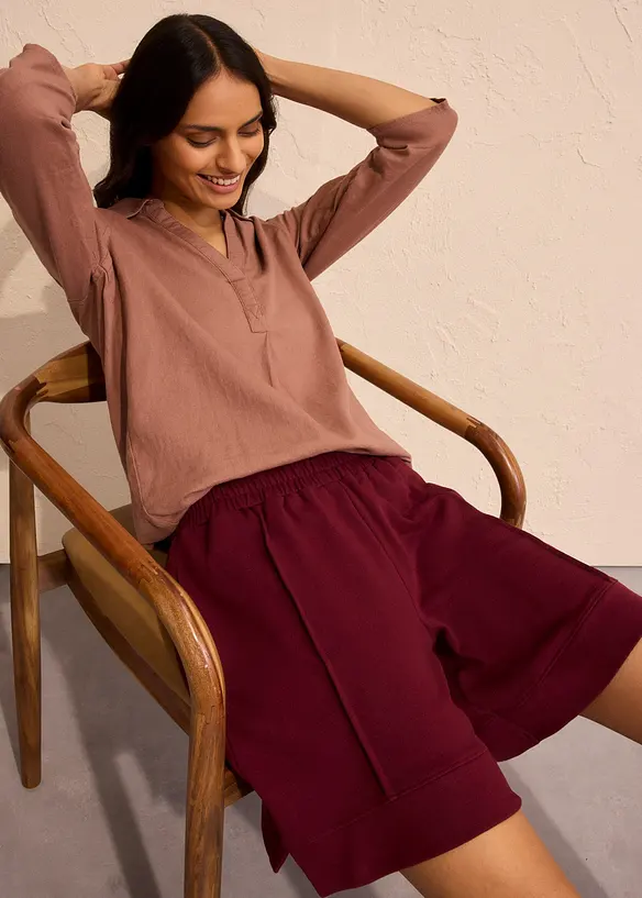 Trik&aring;shorts i bomullsmix, bonprix