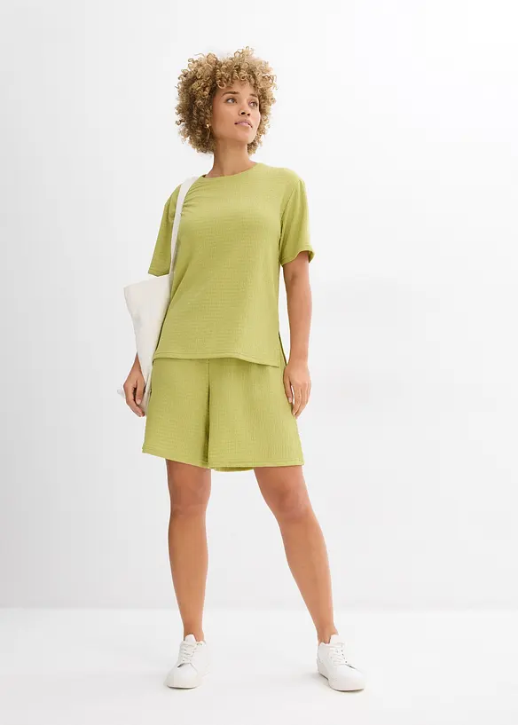 Dra p&aring;-shorts av kr&auml;pp, bonprix