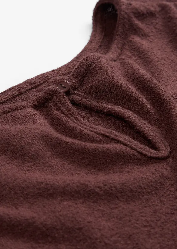 Oversizetopp med stickad look, bonprix