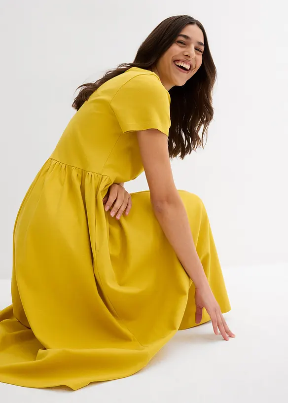 Jerseykl&auml;nning av ekologisk bomull, bonprix