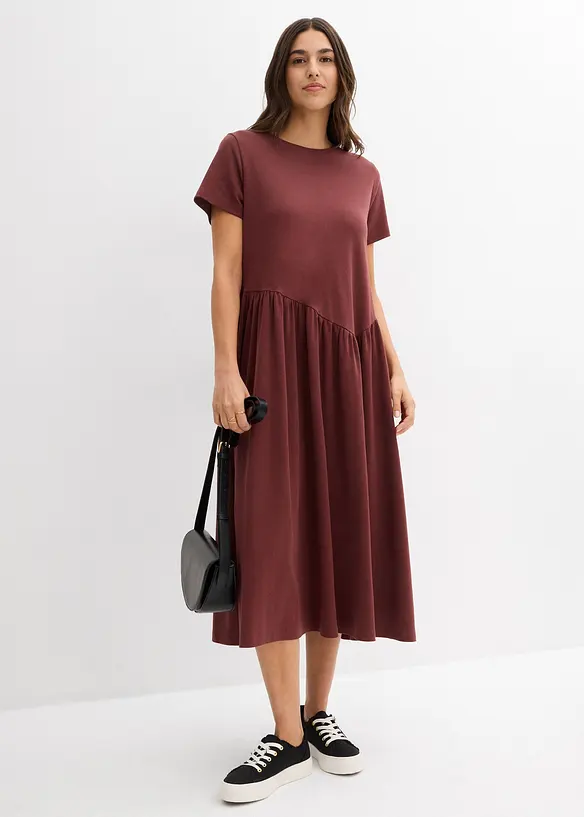 Jerseykl&auml;nning av ekologisk bomull, bonprix