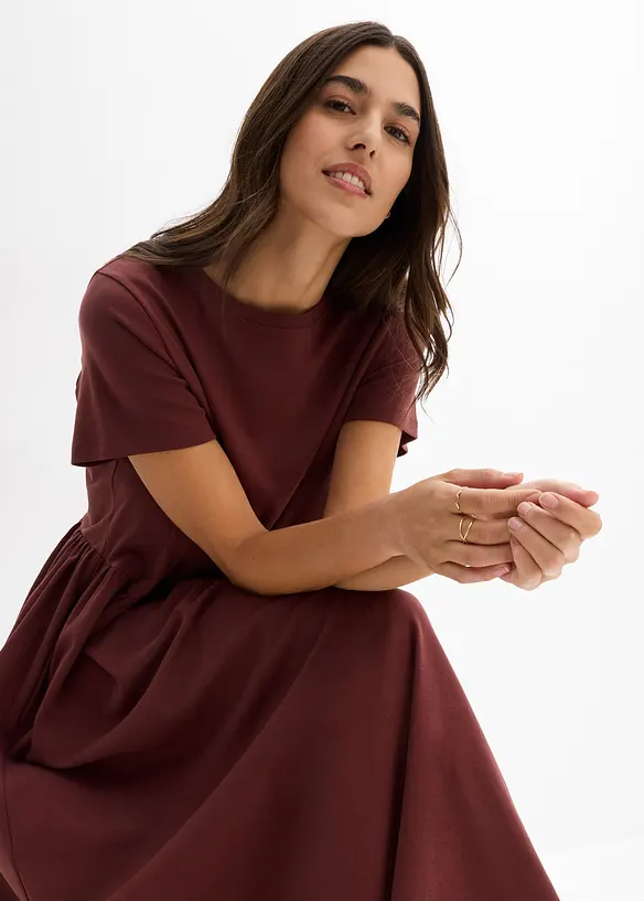 Jerseykl&auml;nning av ekologisk bomull, bonprix