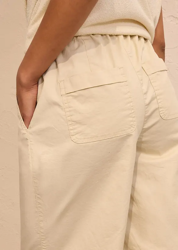 Papertouch-bermudas av bomull, bonprix