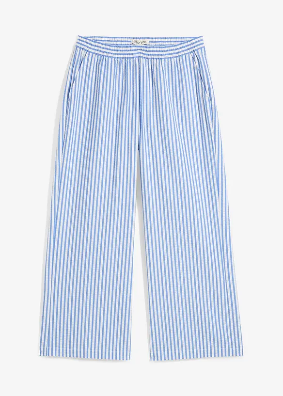 Palazzobyxa i 7/8-l&auml;ngd, av b&auml;ckeb&ouml;lja, bonprix