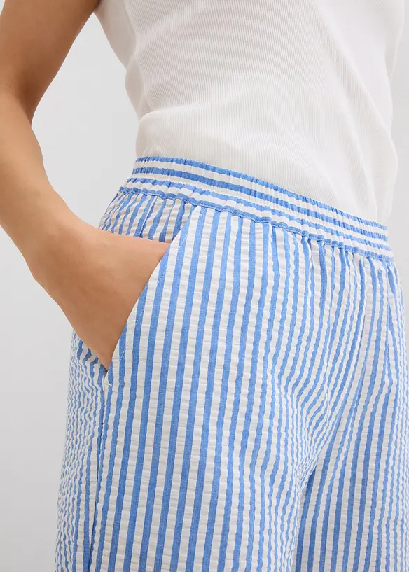 Palazzobyxa i 7/8-l&auml;ngd, av b&auml;ckeb&ouml;lja, bonprix