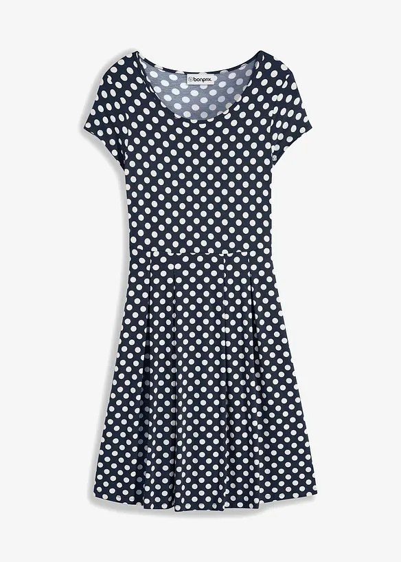 Jerseykl&auml;nning i viskosmix, bonprix