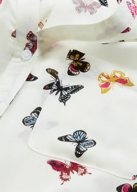 Blus av mjuk viskos, bonprix