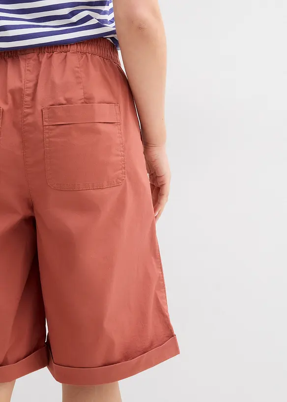 Papertouch-bermudas av bomull, bonprix
