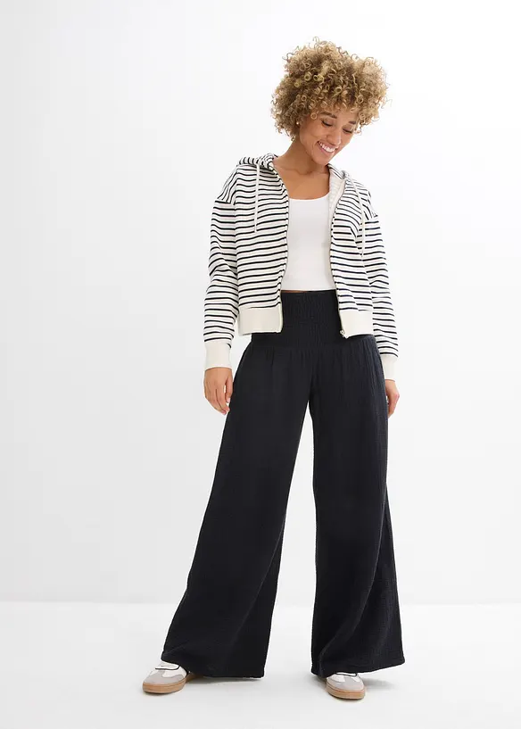 Palazzobyxa i muslin, bonprix