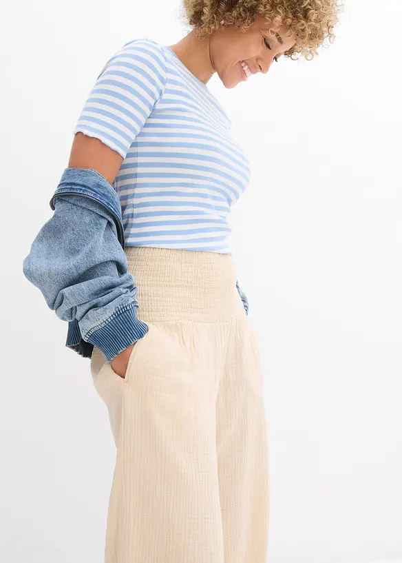 Palazzobyxa i muslin, bonprix