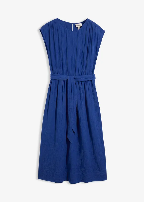 Kl&auml;nning i midil&auml;ngd, av ren bomull, bonprix