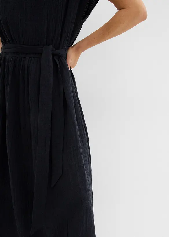 Kl&auml;nning i midil&auml;ngd, av ren bomull, bonprix