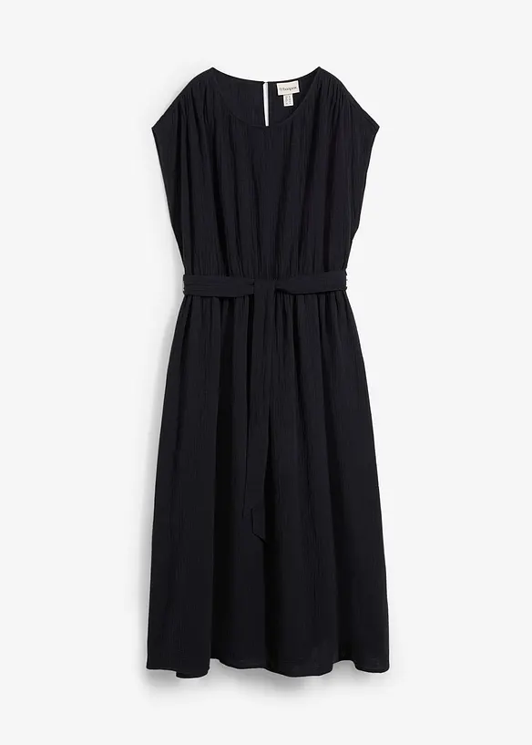 Kl&auml;nning i midil&auml;ngd, av ren bomull, bonprix