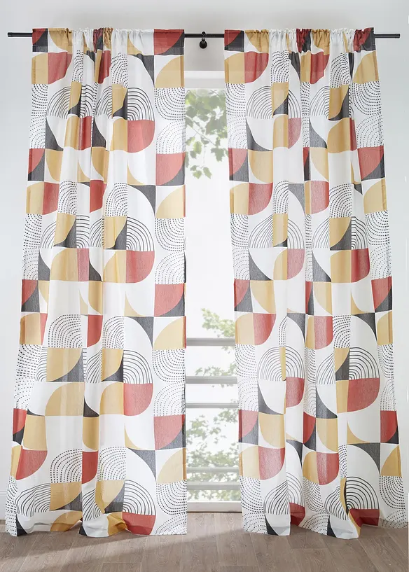 Gardin av &aring;tervunnen polyester (1-pack), bonprix