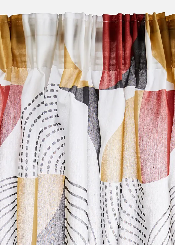 Gardin av &aring;tervunnen polyester (1-pack), bonprix