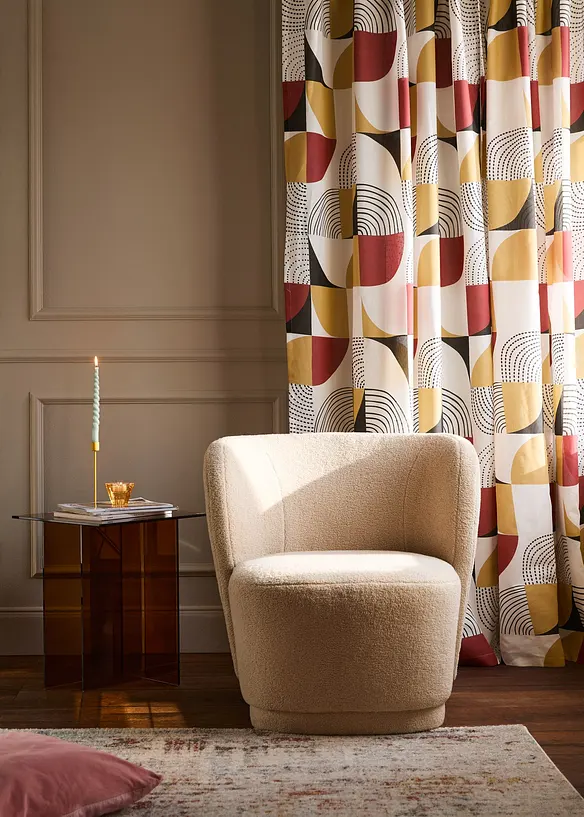 Gardin av &aring;tervunnen polyester (1-pack), bonprix