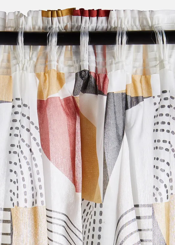 Gardin av &aring;tervunnen polyester (1-pack), bonprix