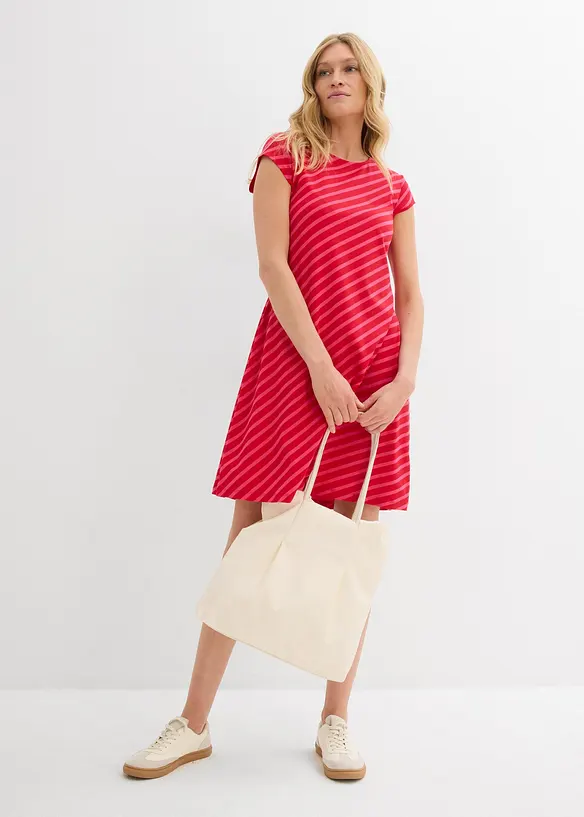 Jerseykl&auml;nning i kroppsn&auml;ra modell, bonprix