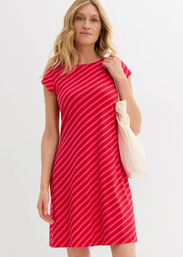 Jerseykl&auml;nning i kroppsn&auml;ra modell, bonprix