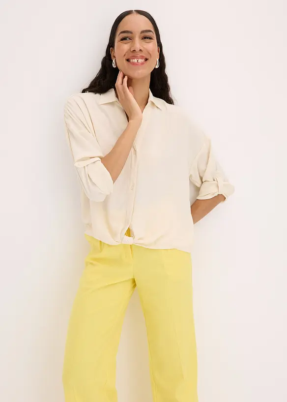 Blus i l&auml;tt kr&auml;pp, bonprix