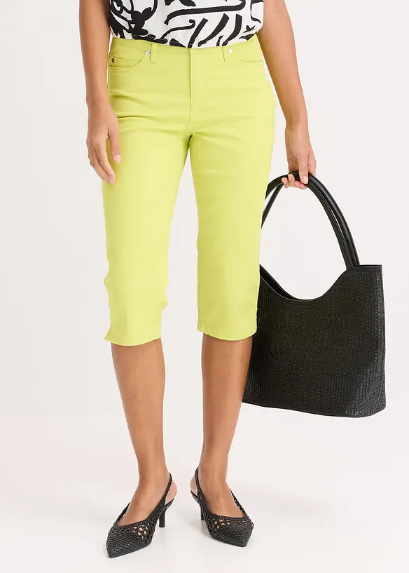 Capribyxa med bekv&auml;m midja, bonprix