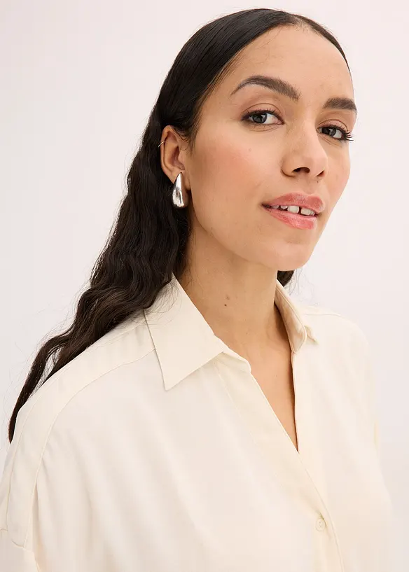 Blus i l&auml;tt kr&auml;pp, bonprix