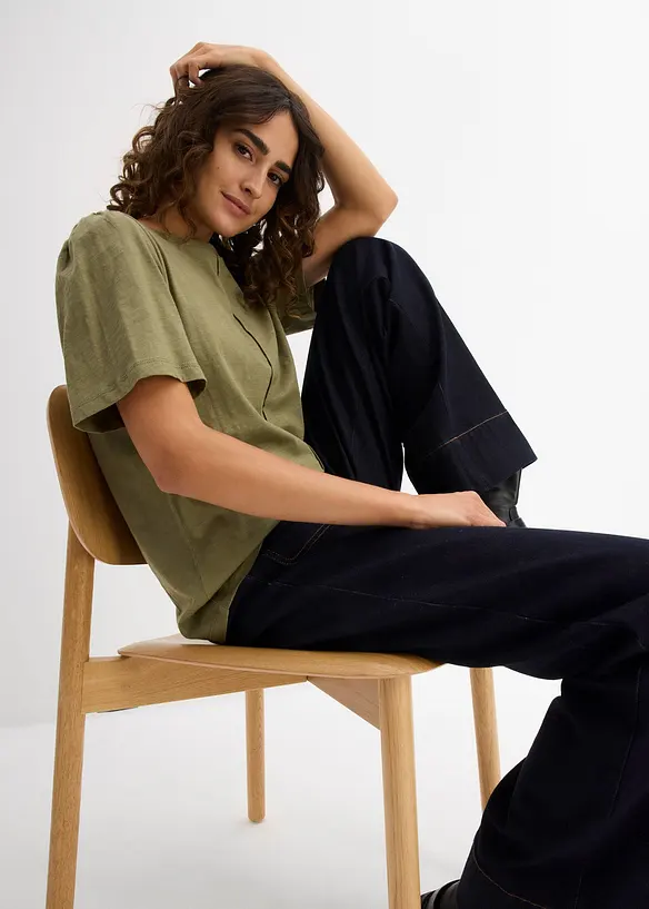 T-shirt av ren bomull, bonprix