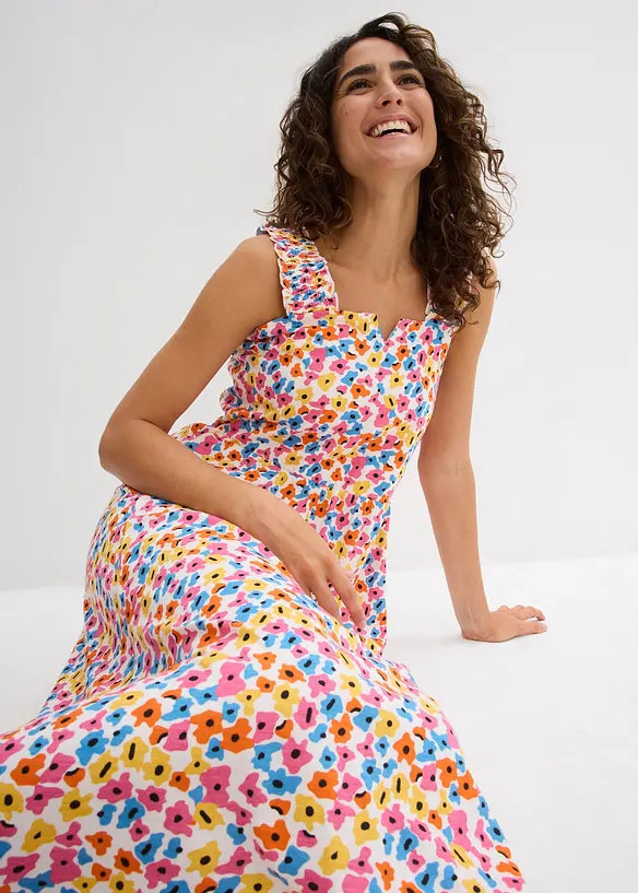 Jerseykl&auml;nning i bomull och viskos, bonprix