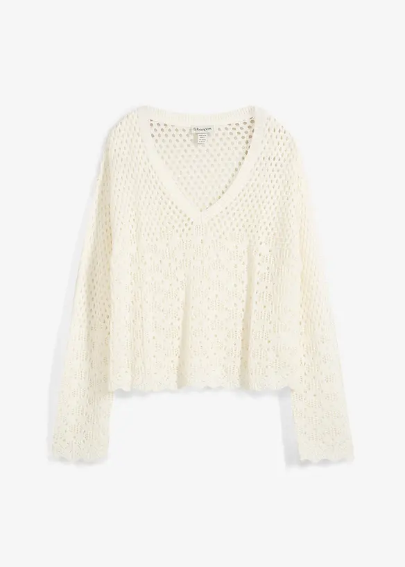 Tunn h&aring;lm&ouml;nstrad tr&ouml;ja, bonprix