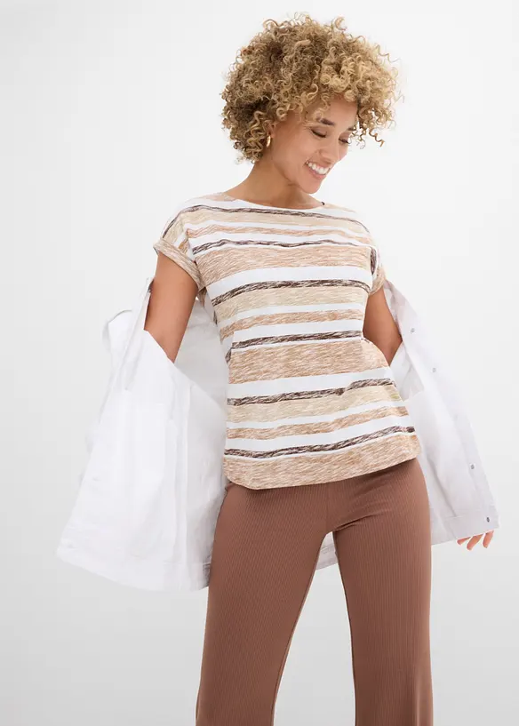T-shirt i ren ekologisk bomull, bonprix