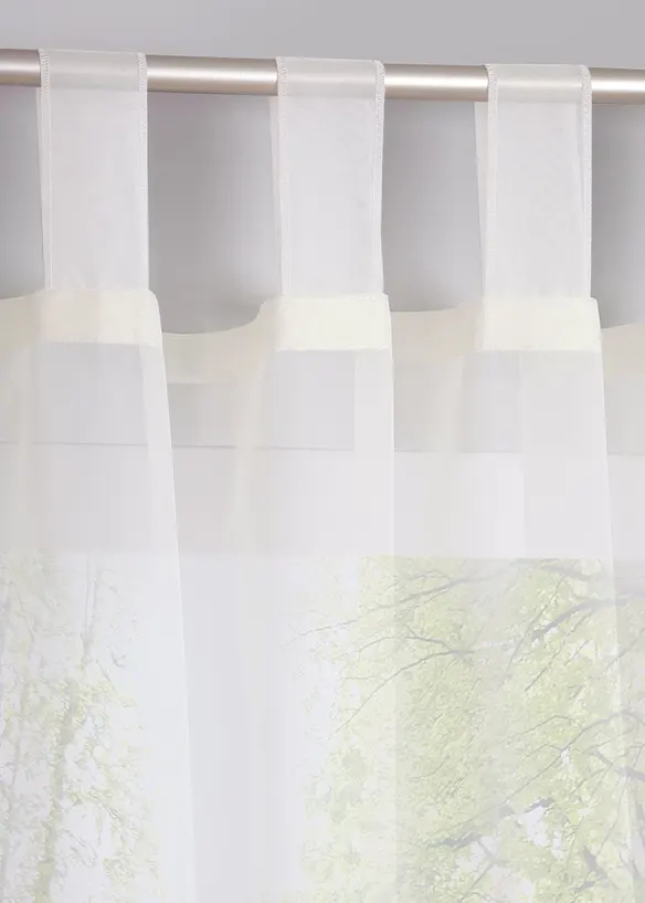 Gardin av l&auml;tt voile (2-pack), bonprix