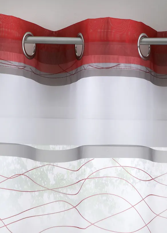 Gardin med &aring;tervunnen polyester (1-pack), bonprix