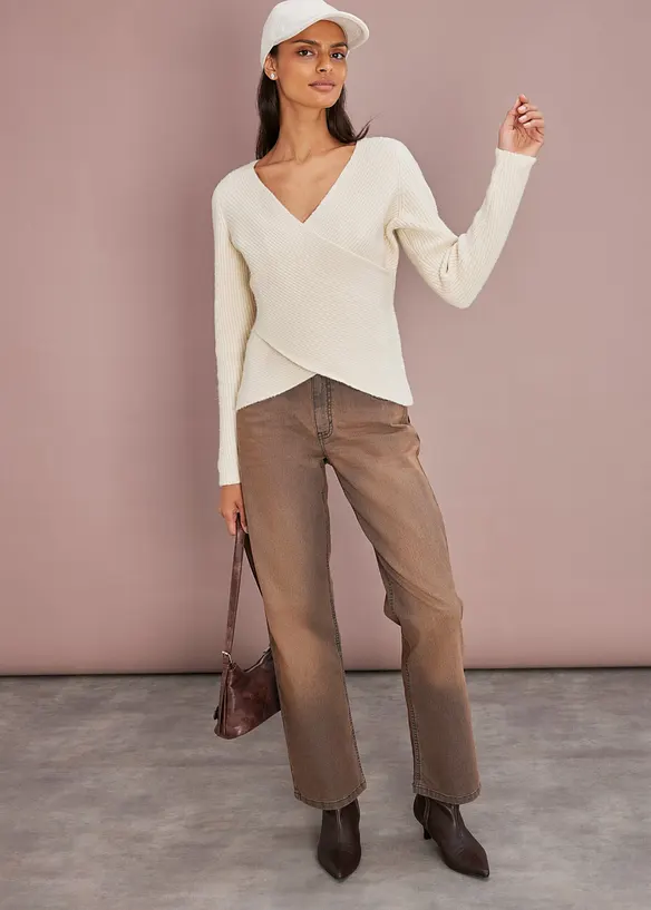 Tr&ouml;ja med omlottlook, bonprix