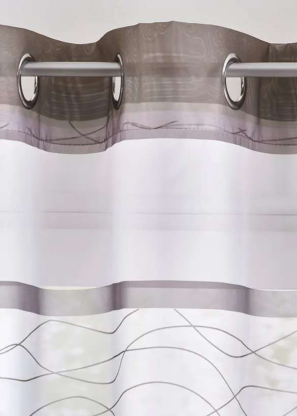 Gardin med &aring;tervunnen polyester (1-pack), bonprix