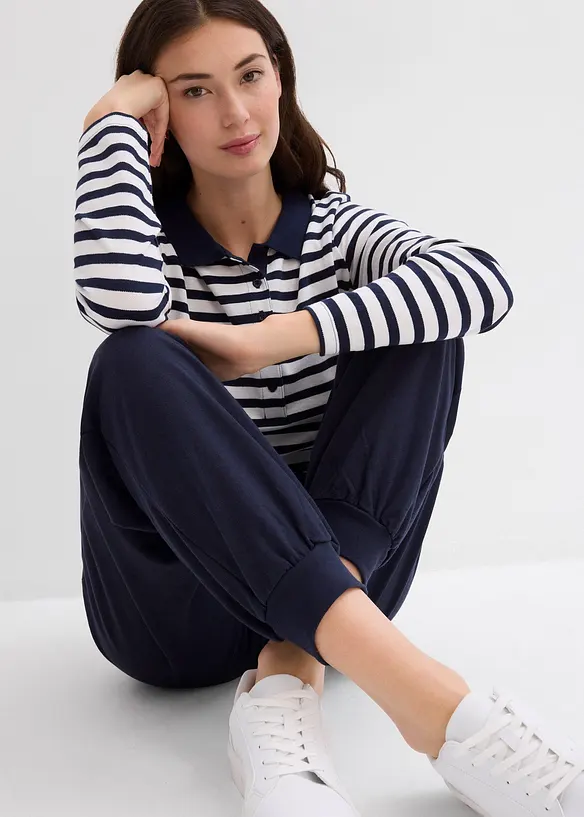 Joggingbyxa med elastisk midja, bonprix