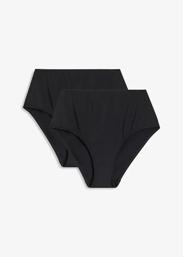 Bikinibyxa med h&ouml;g midja (2-pack), bonprix