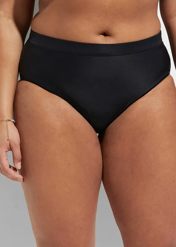 Bikinibyxa med h&ouml;g midja och l&auml;tt formande effekt, bonprix