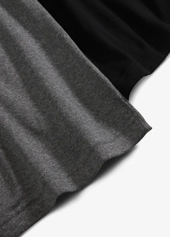 Linne av ren bomull och med smala axelband (2-pack), bonprix