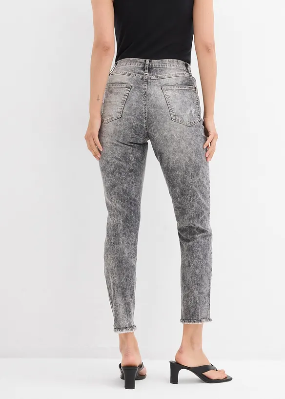 Mom jeans med destroyed-effekter, bonprix